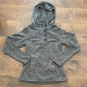 Columbia Darling Days II Heathered Green Gray Pullover Hoodie Medium